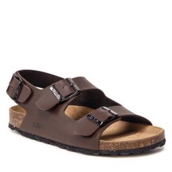 Sandały CMP. Brązowe sandały CMP, bez wzorów, bez obcasa, na płaskiej podeszwie, bez zapięcia. Za 159.99 zł.