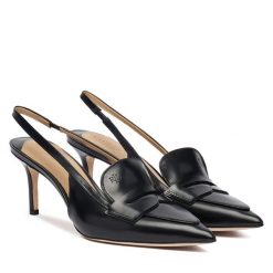 Szpilki LAUREN RALPH LAUREN. Czarne szpilki Lauren Ralph Lauren, bez wzorów, bez obcasa, na szpilce, bez zapięcia. Za 859.99 zł.