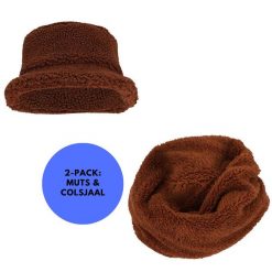 Komin i czapka damskie Teddy Wełna Jeden rozmiar. Białe czapki HEAT KEEPER, bez wzorów, z poliesteru. Za 185.79 zł.