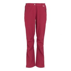 Damskie Spodnie Trekkingowe Softshell Geo II. Czerwone spodnie narciarskie Regatta, bez wzorów, z softshellu, trekkingowe. Za 92.99 zł.
