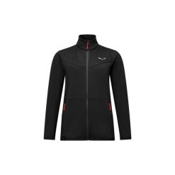 Bluza trekkingowa damska Puez Cammino PL Women. Czarne bluzy Salewa, m, bez wzorów, bez kaptura. W wyprzedaży za 337.50 zł.