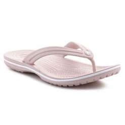 Japonki damskie Crocs Flip. Czerwone klapki Crocs, bez wzorów, z materiału, bez obcasa. Za 234.00 zł.