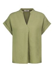 Sublevel Bluzka w kolorze oliwkowym rozmiar: XL. Brązowe bluzki Sublevel, xl, bez wzorów, bez kołnierzyka, bez ramiączek. Za 66.00 zł.