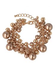 Otazu Pozłacana bransoletka z kryształami Swarovski rozmiar: onesize. Czerwone bransoletki Otazu, z perłą, pozłacane. Za 263.53 zł.