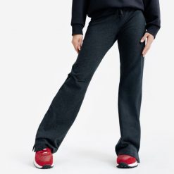 Rozszerzane legginsy damskie Elementals. Szare legginsy DECATHLON, s, bez wzorów, z bawełny. Za 89.99 zł.