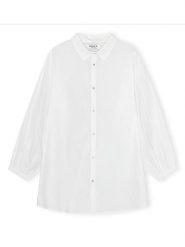 CARE BY ME Bluzka "Laura" w kolorze białym rozmiar: L. Białe bluzki CARE BY ME, l, bez wzorów, z bawełny, bez kołnierzyka, bez ramiączek. Za 239.95 zł.