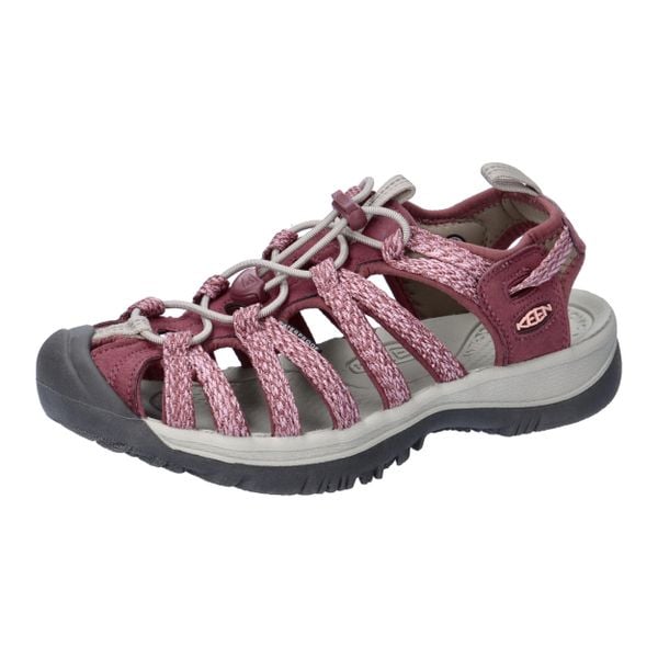 Buty trekkingowe damskie Keen Whisper. Czerwone trekkingi Keen, z materiału, trekkingowe. Za 452.00 zł.