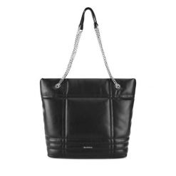 Torebka Badura. Czarne shopper Badura, bez wzorów, bez dodatków. Za 279.99 zł.