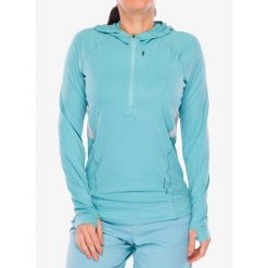 Bluza z kapturem damska Black Diamond Alpenglow Pro Hoody. Niebieskie bluzy Black Diamond, bez wzorów, z kapturem. Za 335.99 zł.