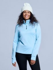 Bluza narciarska - Damskie - Arctic 2.0 - Ice Blue. Niebieskie bluzy POEDERBAAS, na zimę, m, bez wzorów, z elastanu, bez kaptura. Za 177.72 zł.