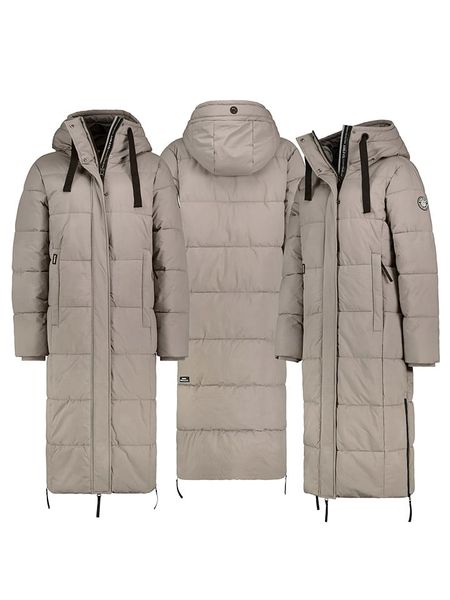 Sublevel Płaszcz pikowany w kolorze szarobrązowym rozmiar: S. Brązowe płaszcze Sublevel, s, bez wzorów, bez kaptura. Za 262.29 zł.