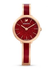 Swarovski Zegarek kwarcowy w kolorze różowozłoto-czerwonym rozmiar: onesize. Czerwone, analogowe zegarki SWAROVSKI, ze stali. Za 520.90 zł.