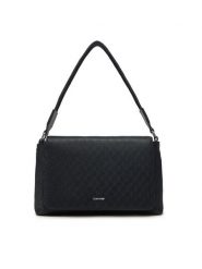 Calvin Klein Torebka Ck Must Satchel_Mono K60K613181 Czarny. Czarne torebki klasyczne Calvin Klein, bez wzorów, ze skóry, bez dodatków. Za 349.99 zł.