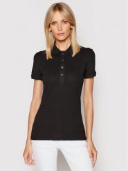 Lacoste Polo PF5462 Czarny Slim Fit. Czarne koszulki polo Lacoste, bez wzorów, z bawełny, bez kołnierzyka, bez ramiączek. Za 289.99 zł.
