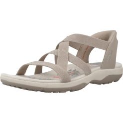 Sandały SKECHERS REGGAE SLIM Brązowy. Brązowe sandały Skechers, bez wzorów, bez obcasa, bez zapięcia. Za 315.00 zł.