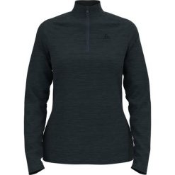 Koszulka do biegania damska Odlo The Essentials Ceramiwarm termiczna. Szare bluzki Odlo, bez wzorów, z elastanu, sportowe, bez kołnierzyka, bez ramiączek. Za 203.55 zł.