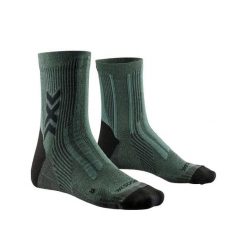 Skarpetki turystyczne X-Socks Hike Perform Natural Vert. Zielone skarpety X Socks, bez wzorów, z bawełny. Za 144.45 zł.