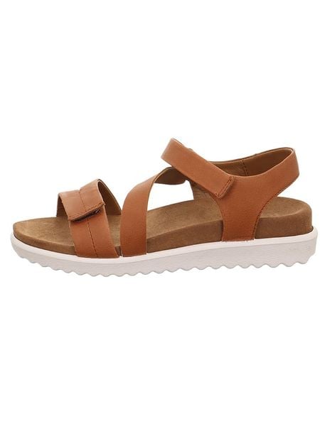 Legero Skórzane sandały "Move" w kolorze jasnobrązowym rozmiar: 39. Brązowe sandały Legero, bez wzorów, klasyczne, z otwartym noskiem, bez obcasa, bez zapięcia. Za 188.40 zł.