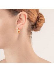 COEUR DE LION Kolczyki-półkreole z kryształami rozmiar: onesize. Żółte kolczyki COEUR DE LION, z kryształem, ze stali. Za 173.99 zł.