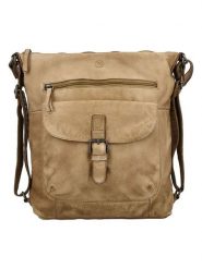 HIDE & STITCHES Skórzana torebka w kolorze beżowym - 34 x 35 x 6 cm rozmiar: onesize. Brązowe torby na ramię HIDE & STITCHES, bez wzorów, z materiału, na ramię, bez dodatków. Za 260.99 zł.