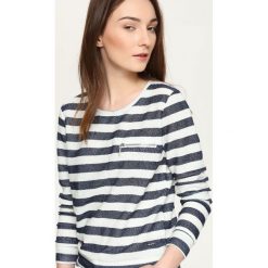 BLUZA NIEROZPINANA DAMSKA. Białe bluzy TROLL, s, bez wzorów, bez kaptura. W wyprzedaży za 54.99 zł.