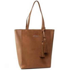 Jenny Fairy RX0612 Camel. Brązowe torebki klasyczne Jenny Fairy, bez wzorów, ze skóry ekologicznej, bez dodatków. Za 119.99 zł.