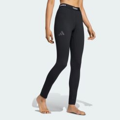 LEGGINSY BAZOWE TERREX MULTI SYNTHETIC. Czarne legginsy Adidas, l, bez wzorów, z dzianiny. Za 219.00 zł.