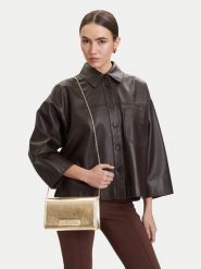 LOVE MOSCHINO Torebka JC4345PP0OKQ0900 Złoty. Żółte torebki klasyczne Love Moschino, bez wzorów, ze skóry, bez dodatków. Za 548.99 zł.