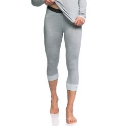 Legginsy termoaktywne 3/4 damskie Schöffel Sport Merino. Szare bielizna sportowa Schöffel, na zimę, s, bez wzorów, narciarskie. Za 349.99 zł.