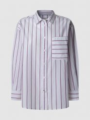 Pepe Jeans Koszula "Cherry" w kolorze biało-jasnoróżowo-czarnym rozmiar: XL. Białe koszule Pepe Jeans, xl, bez wzorów, z bawełny, bez kołnierzyka, bez ramiączek. Za 206.91 zł.