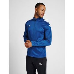 Bluza sportowa dla dorosłych Hummel Core XK Poly Zip Sweat. Niebieskie bluzy Hummel, xl, bez wzorów, bez kaptura. Za 161.00 zł.