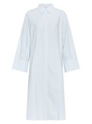 MOSS COPENHAGEN Sukienka "Panola Pelina" w kolorze błękitnym rozmiar: M/L. Niebieskie sukienki Moss Copenhagen, l, bez wzorów, z bawełny, bez kołnierzyka, bez ramiączek, maxi. Za 228.92 zł.