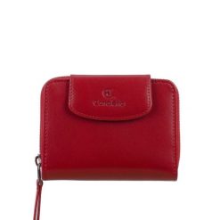 Damski czerwony portfel skórzany Canaletto – elegancja i funkcjonalność na co dzień PD1255s135. Czerwone portfele bez wzorów, ze skóry. Za 190.00 zł.