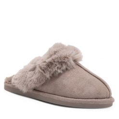 Kapcie Home & Relax. Szare obuwie domowe Home & Relax, bez wzorów, bez zapięcia. Za 69.99 zł.