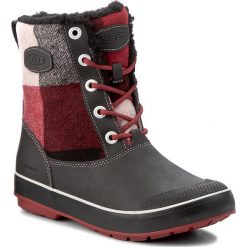 Śniegowce KEEN - Elsa Boot Wp 1017956 Black/Red Dalhia. Czarne trapery i śniegowce Keen, z gumy. W wyprzedaży za 309.00 zł.