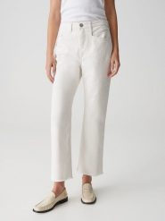 OPUS Dżinsy "Lani" - Regular fit - w kolorze białym rozmiar: 34/L26. Białe jeansy Opus, l, bez wzorów, z podwyższonym stanem. Za 173.99 zł.