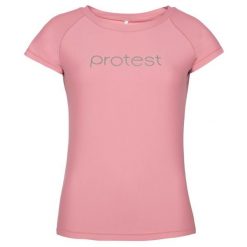 Koszulka z filtrem UV damska Protest PRTKILDA, rashguard. Czerwone bluzki Protest, xl, bez wzorów, sportowe, bez kołnierzyka, bez ramiączek. Za 201.50 zł.