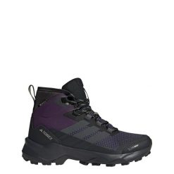 Buty trekkingowe Terrex Skychaser AX5 Mid GORE-TEX CLIMAWARM+. Fioletowe trekkingi Adidas, z gore-texu, wspinaczkowe. Za 699.00 zł.