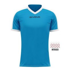 Koszulka piłkarska dla dorosłych Givova Revolution Interlock. Białe bluzki Givova, xs, bez wzorów, sportowe, bez kołnierzyka, bez ramiączek. Za 32.50 zł.