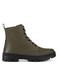 Lasocki Botki WI23-PUSZAN-25 Khaki. Brązowe botki Lasocki, bez wzorów, ze skóry, bez obcasa, na płaskiej podeszwie, bez zapięcia. Za 249.99 zł.