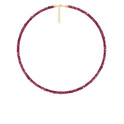 Naszyjnik z kamieni granat pozłacany. Naszyjniki Lilou, z granatem, pozłacane. Za 189.00 zł.