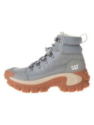 CAT Skórzane botki "Eco Trespass" w kolorze błękitnym rozmiar: 37. Niebieskie botki CAT, bez wzorów, ze skóry, bez obcasa, bez zapięcia. Za 260.99 zł.