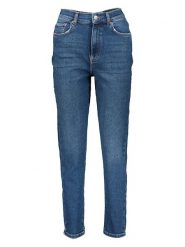 Gina Tricot Dżinsy - Mom fit - w kolorze niebieskim rozmiar: 32. Niebieskie jeansy Gina Tricot, bez wzorów, z podwyższonym stanem. Za 46.19 zł.