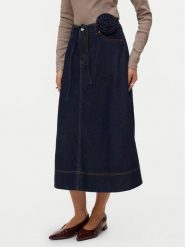 Vero Moda Spódnica jeansowa Ruth 10343067 Granatowy A-Line Fit. Niebieskie spódnice Vero Moda, xl, bez wzorów, z bawełny. Za 229.99 zł.