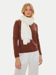 Guess Chusta AW5223 VIS03 Biały. Białe rękawiczki Guess, z aplikacjami, z materiału. Za 329.99 zł.