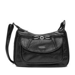 Torebka Lasocki. Czarne torebki klasyczne Lasocki, bez wzorów, bez dodatków. Za 189.99 zł.