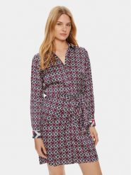 Guess Sukienka koszulowa Alya W4YK35 WF1T2 Kolorowy Regular Fit. Sukienki Guess, xs, z aplikacjami, z syntetyku, bez kołnierzyka, bez ramiączek, koszulowe. Za 309.99 zł.