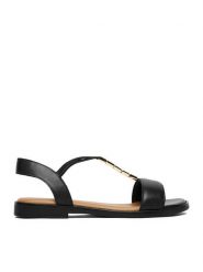 Lasocki Sandały CEO-WI16-FOXI-48 Czarny. Czarne sandały Lasocki, bez wzorów, ze skóry, bez obcasa, na płaskiej podeszwie, bez zapięcia. Za 149.99 zł.