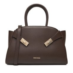 Torebka GINO ROSSI. Brązowe torebki klasyczne Gino Rossi, bez wzorów, bez dodatków. Za 259.99 zł.
