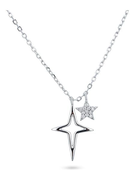 DI GIORGIO Srebrny naszyjnik z elementami ozdobnym - dł. 38 cm rozmiar: onesize. Szare naszyjniki DI GIORGIO, z cyrkonią, srebrne. Za 78.47 zł.